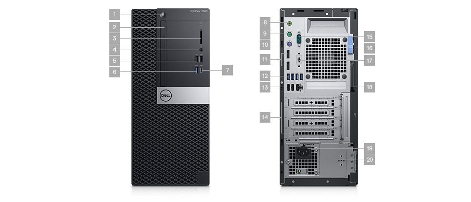 OptiPlex 7060微塔式機和小型機 OptiPlex 7060微塔式機和小型機